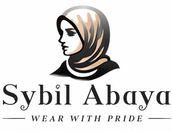 Sybil Abaya official logo featuring an elegant hijab silhouette for premium modest fashion and luxury abayas.